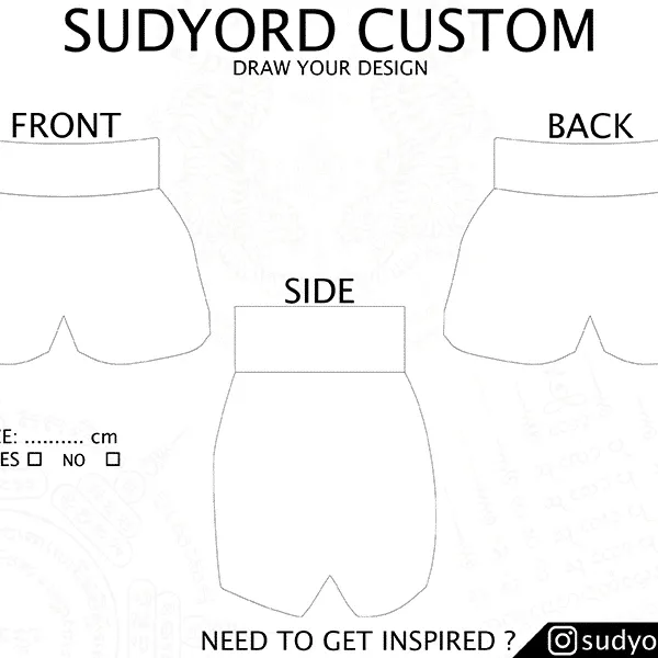Classic style template: front, back and side views